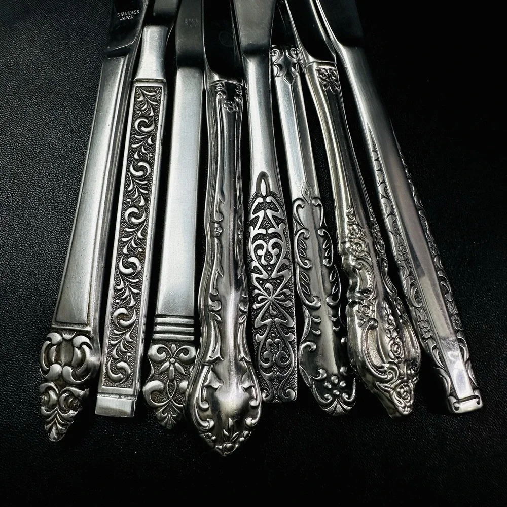 40 Vtg Stainless Flatware Mismatched Japan EKCO National Interpur Oneida Mixed